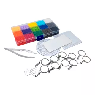 Pack Mostacillas Planchables Hama 2.6mm, 15 Col, 10500 Beads