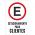 Cartel Pvc Estacionamiento Para Clientes