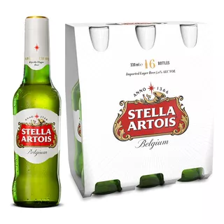 Cerveza Stella Artois European Pale Lager 330 ml 6 Unidades