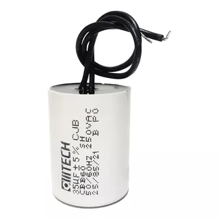 Capacitor 35uf 250v 2fios Motor Permanente