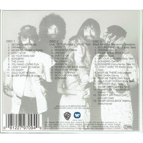 Fleetwood Mac Rumours Deluxe Edition 3 Cd's