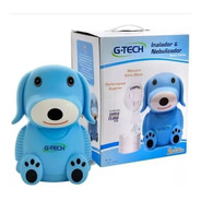 Inalador E Nebulizador G-tech Infantil Cachorro Azul Nebdog
