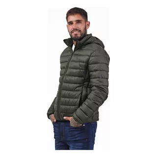 Campera Importada Hombre Bravo Jeans Pekin Verde T. S Al 4xl