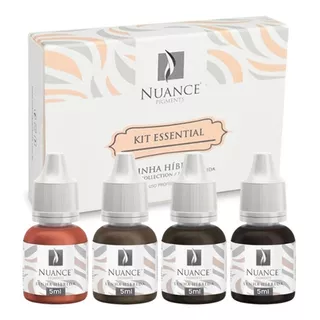 Kit Essential Nuance Pigmentos Híbrido Micropigmentação Cor Marrom