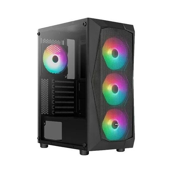 Gabinete Gamer Aerocool Falcon-g-bk-v2 Rgb Mid Tower Acuario