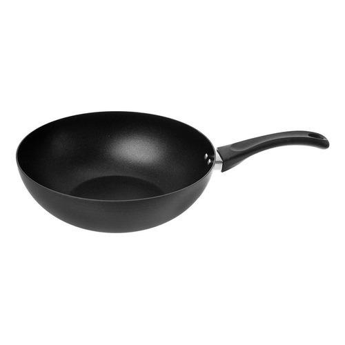 Wok 28cm Sarten Antiadherente Anodizado Magefesa Cocina Color Negro