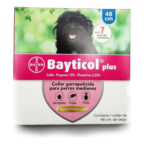 Collar Bayticol Bayer 48 Cms Antipulgas Y Garrapatas