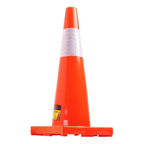 Cono De Seguridad 45 Cm Con Reflejante Mikels Color Naranja