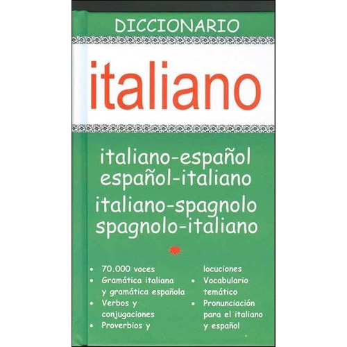 Diccionario Italiano / Español -  Español / Italiano, de Libreria Universitaria. Editorial Lu Libreria Universitaria en español