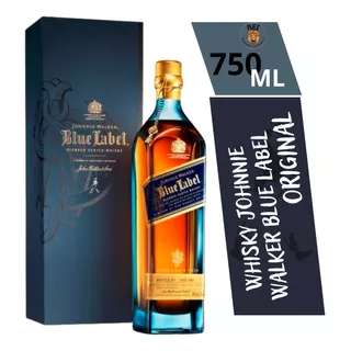 Blue Label Johnnie Walker Whisky 750ml Com Selo E Estojo