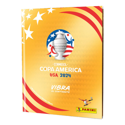 Álbum Copa America Usa 2024 Panini Dorado Tapa Dura