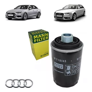 Filtro Oleo Lubrificante Audi A4 2013 2014 Original Mann