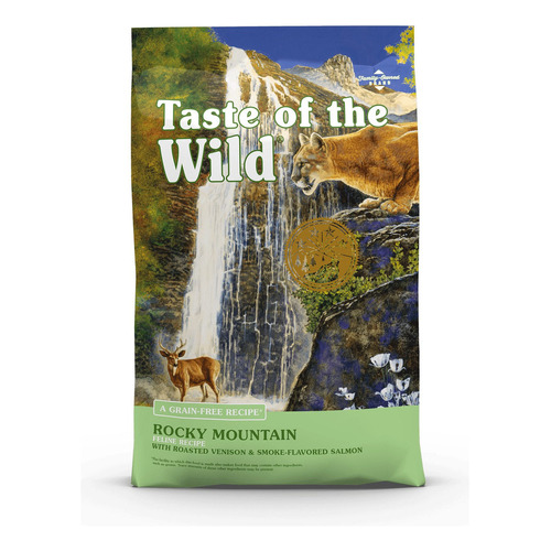 Alimento Taste of the Wild Rocky Mountain Feline para gato sabor venado asado y salmón ahumado en bolsa de 6.3kg