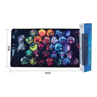 Mousepad Pc Gamer 70x35 Estampado Lol League Of Legends