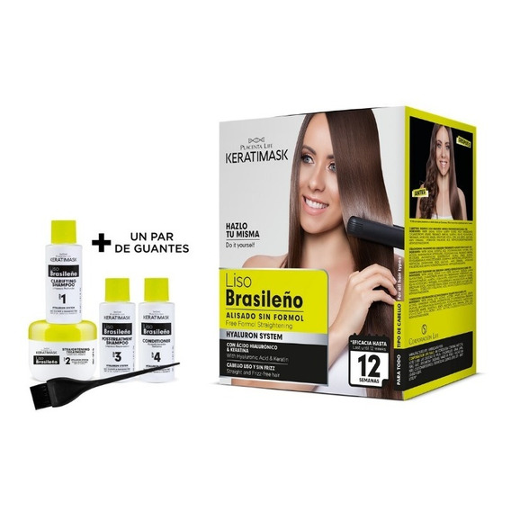 Kit Alisado Brasileño Keratimask Sin Formol (hasta 3 Meses)