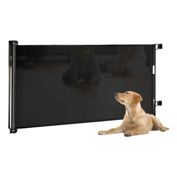 Puerta De Seguridad Retractil Para Bebes Y Mascotas, 140cm_n