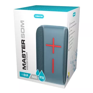 Caixa De Som Bluetooth Ipx6 Resistente Água Kimaster K400 Cor Azul