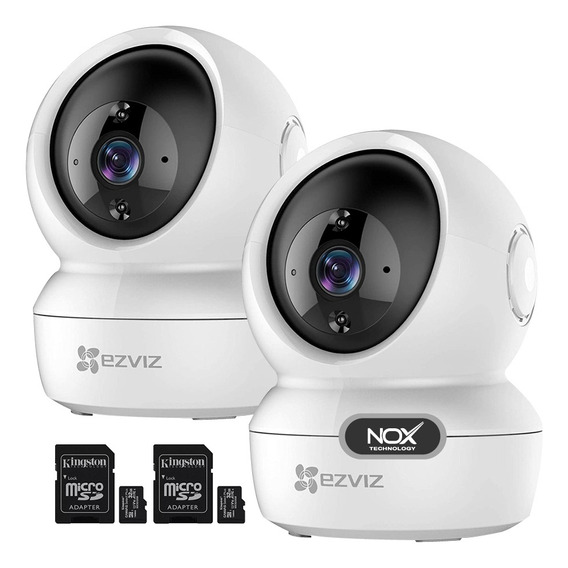 Kit 2 Camara Seguridad Ip Wifi Casa Hikvision Ezviz C6n 