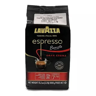 Cafe En Grano Entero Lavazza Espresso Barista Gran Crema 1kg