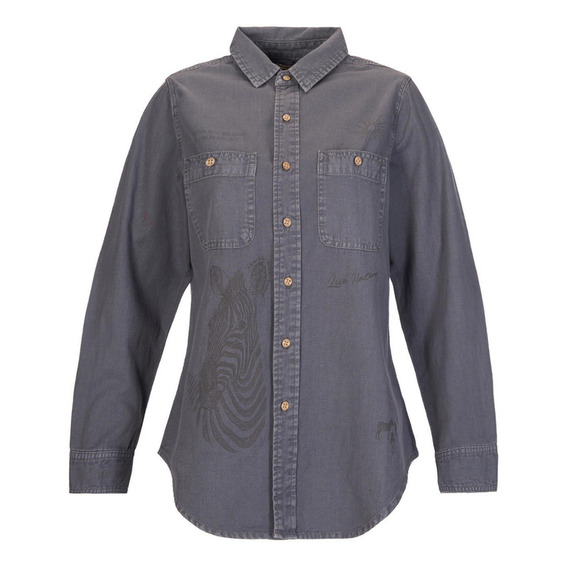 Blusa M/l Rockford Nature Gris Mujer