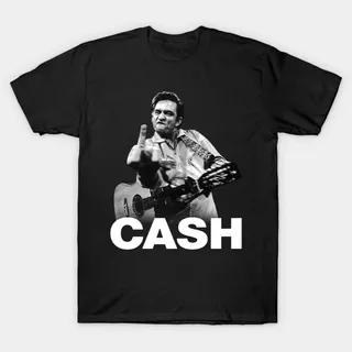 Camiseta Iconica De Johnny Cash  The Finger 