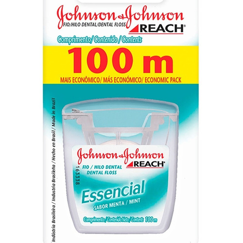 Hilo dental Johnson y Johnson Reach essencial sabor menta 100m