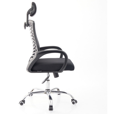 Silla De Oficina Ergonomica Con Cabecera Viggo - Negro