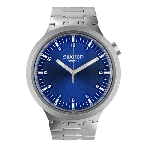 Reloj Swatch - Sb07s102g Color de la correa Gris Color del bisel Azul Color del fondo Azul marino