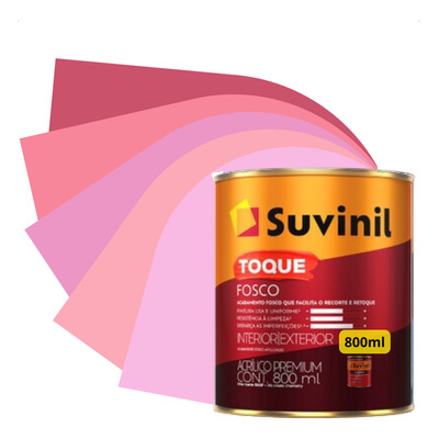 Tinta De Parede Suvinil Clássica Tons Do Rosa 800ml