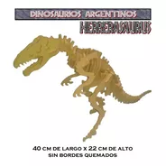 Herrerasaurus Dinosaurios Argentinos Rompecabezas 3d Madera 