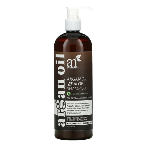  Artnaturals, Champú De Aceite De Argán Y Aloe, Para Cabello