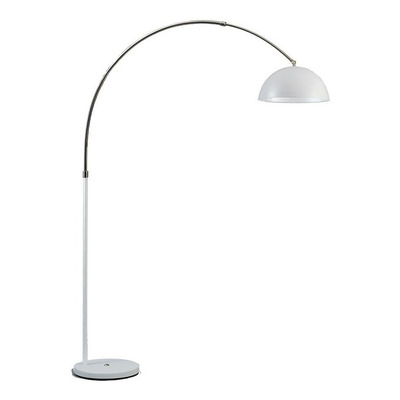 Lampara De Pie Inter 1 Luz E27 Led Altura Regulable Bco/ngo