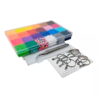 Pack Mostacillas Planchables Hama 2.6mm, 24 Col, 16800 Beads