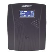 Ups Regulador De Voltaje Epcom Epu1500lcd 1500va Entrada Y Salida De 100v/110v/120v Ca Negro