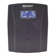Ups Regulador De Voltaje Epcom Epu1500lcd 1500va Entrada Y Salida De 100v - 110v - 120v Ca Negro