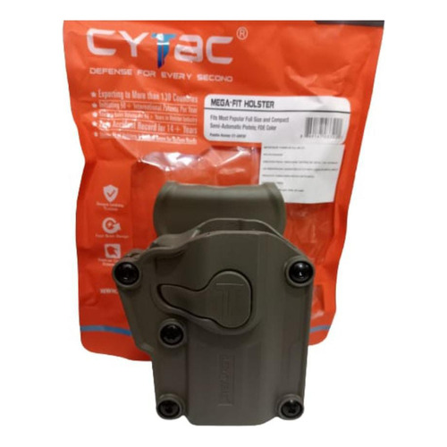 Holster Universal Marca Cytac Color Fde Orientación de la mano Diestro