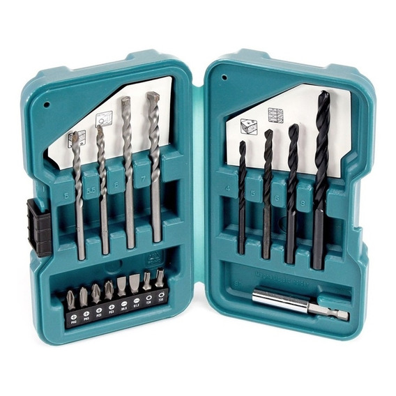 Set 17 Accesorios Brocas + Puntas Atornillar D-40216 Makita