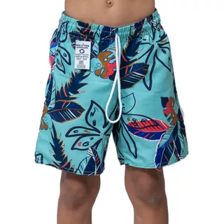 Kit Com 10 Bermudas Praia Estampada Surf Infantil - Atacado