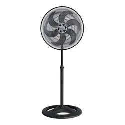 Ventilador de Coluna 40cm Ventisol Turbo 6 Pás Oscilante e Altura ajustável Cor Preto