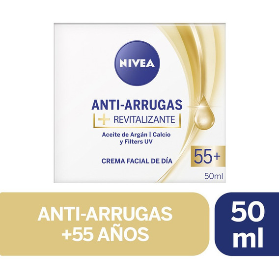 Crema Facial Antiarrugas 55+ Revitalizante Nivea 50ml Tipo de piel Todo tipo de piel