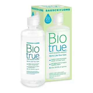 3 Cajas Bio True 300ml  Multiprosito Lentes De Contacto