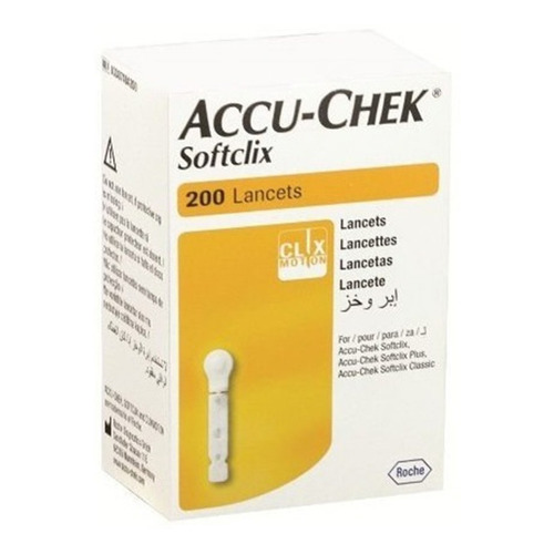 Lancetas Accu - Chek Softclix Caja Con 200 Lancetas