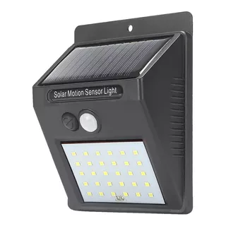 Kit 4 Luminária Solar 20 Led Com Sensor Movimento Fotocelula