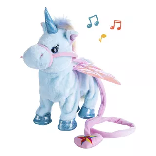 Unicornio Eléctrico Peluche Juguetes Canta Y Camina Ninos