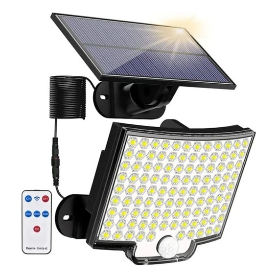 Pack 2 Luz Solar 106 Led Exterior Con Sensor De Movimiento 