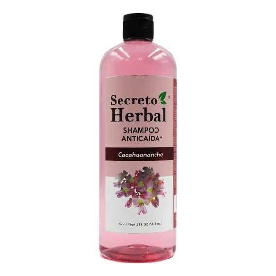  Shampoo Anticaída Y Regenera Cacahuanache Secreto Herbal 1l