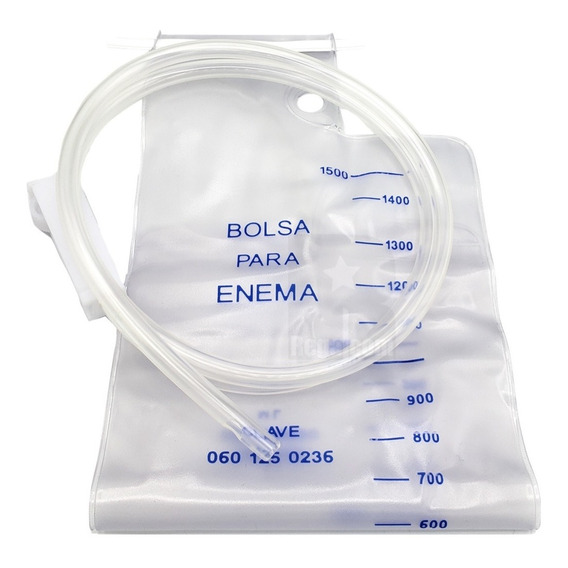 Bolsa Para Enema Con Tubo Transportador 1500 Ml 10 Pzs Envío