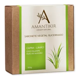 Sabonete Glicerinado Vegetal Capim Limão 100g Amantikir