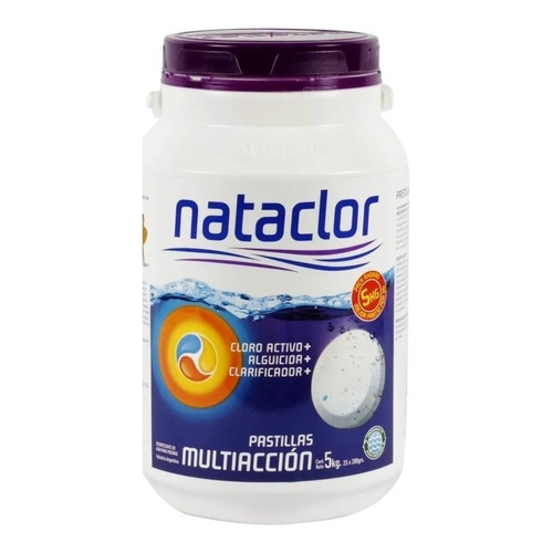 Nataclor Rinde + Pastillas Cloro Multiacción 200gr De 5kg