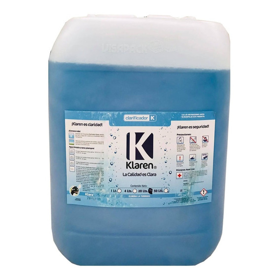 Clarificador Para Alberca Klaren 20 Lt Agua Cristalina